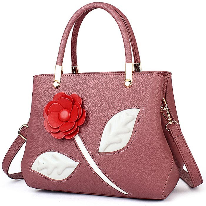 Tas Kerja Wanita / Handbag / Shoulder Bag Tas Wanita Import Bunga F2891
