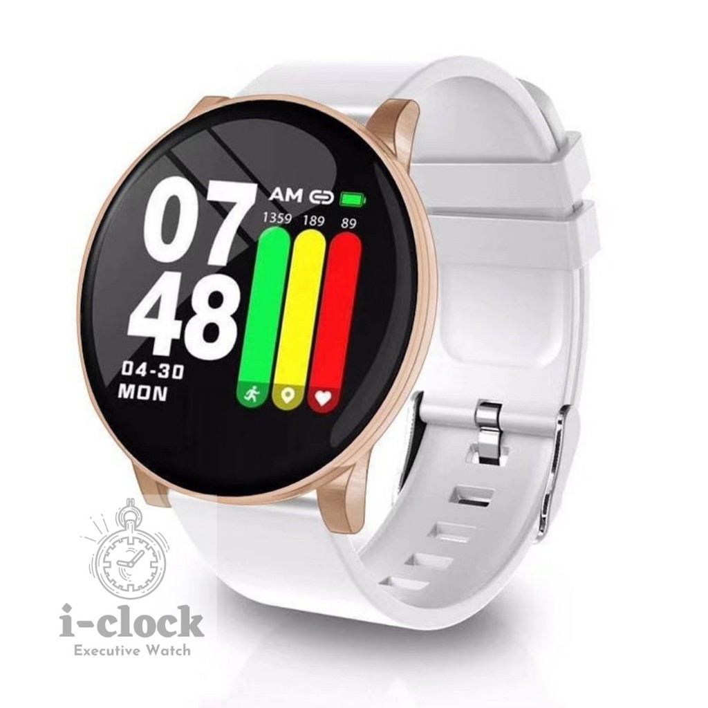 W8 Smartwatch Sport Monitor Tekanan Darah Detak Jantung Pedometer Fitness Tracker Aolon Smart Watch
