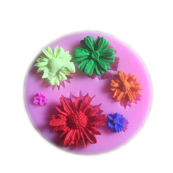 3D Silicone Mold Fondant Cake Decorate - Flower