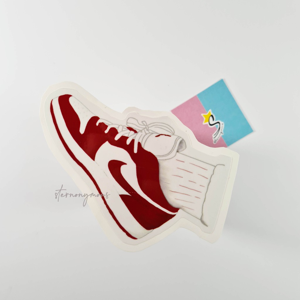 

[Sticker/ Stiker Vinyl Glossy Sneakers] – Air Jordan Low Gym Red by #sternonymous