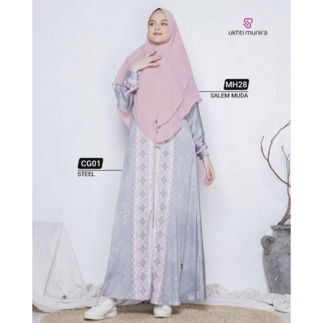 GAMIS UKHTI MUNIRA COUPLE CG01 DRESS MUSLIMAH FASHION MUSLIM