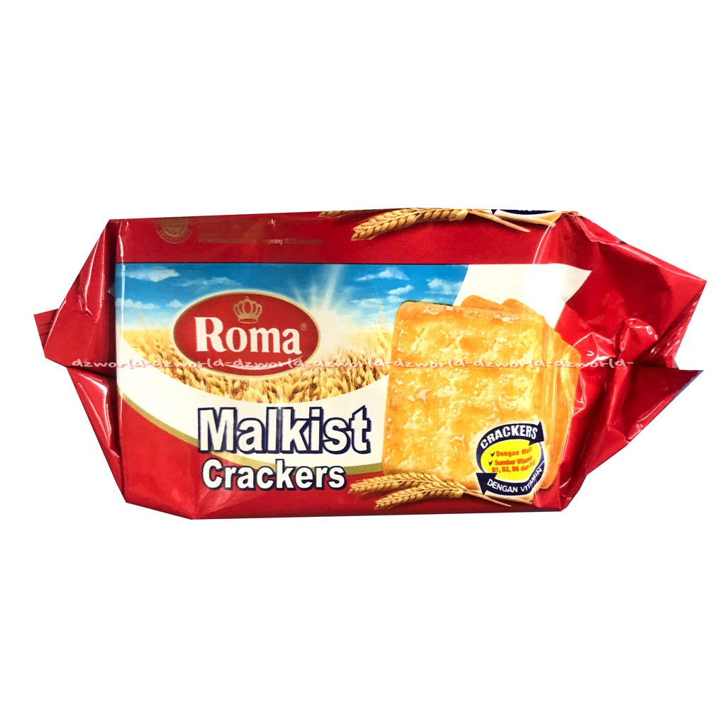 Roma Malkist Crackers 135gr Biskuit Roma Gula Cemilan Snack Krakers Malkis