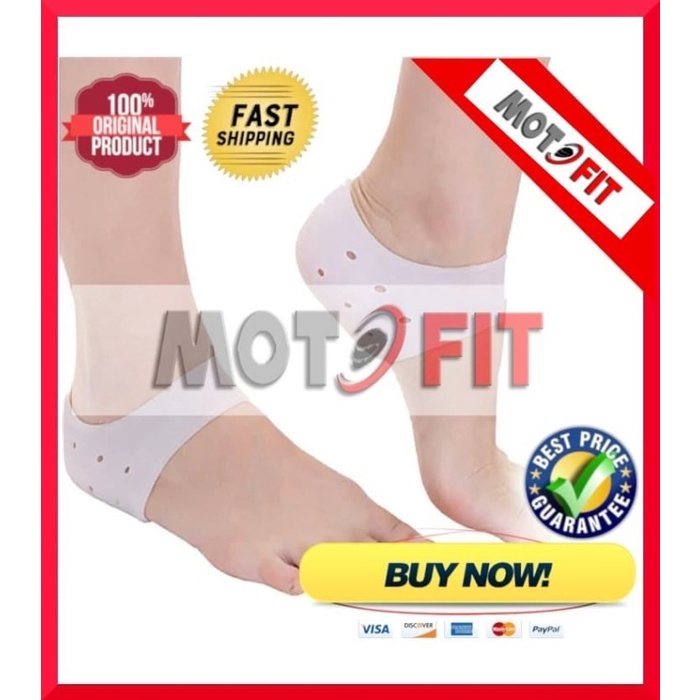 BAROKAH Heel Silicone Socks Anti Crack Gel Insoles Silikon Anti Tumit Pecah