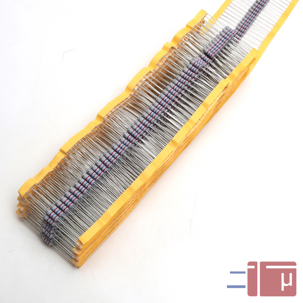 x10 Resistor 2K7 2.7K 1W Metal Oxide 5% Taiwan Kaki Tembaga