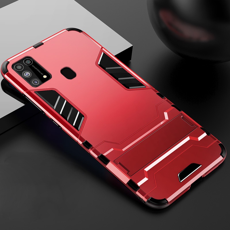 Casing Hard Case Armor Robot Bahan PC + Silikon Untuk Samsung Galaxy M31 / M31S / M31