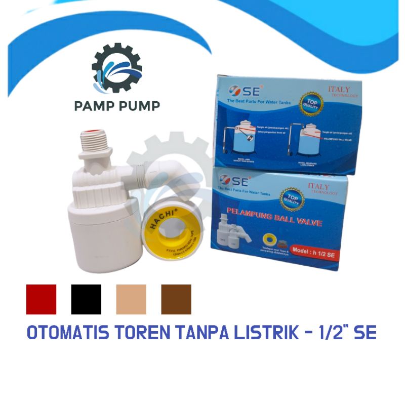 Valve Pelampung Water Level Control Untuk Tandon Atau Bak Kran Otomatis Pengisian Air SE 1/2" - 3/4"
