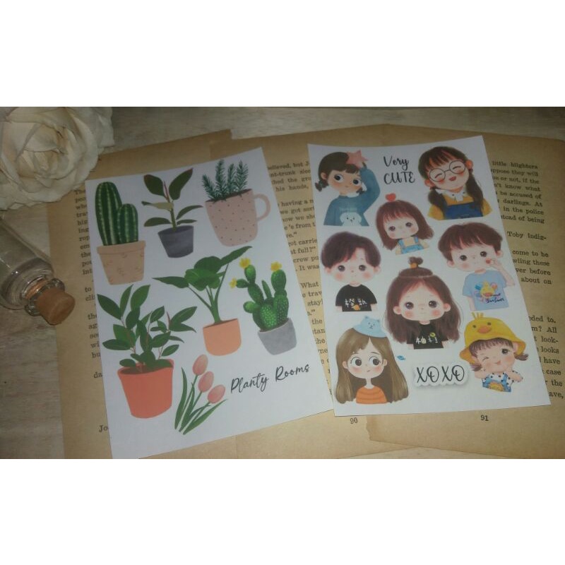 

sticker paper/stiker kertas bujo/dairy non cutting 10x15cm