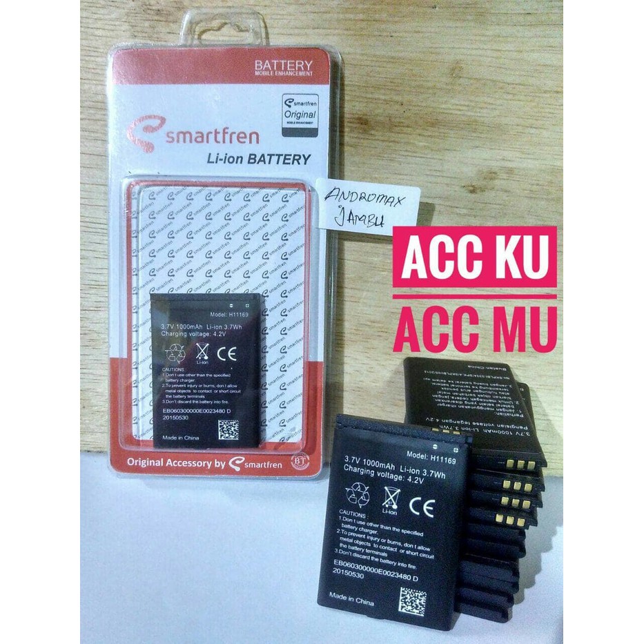 H11169 BATRE BATERAI BATTERY SMARTFREEN ANDROMAX JAMBU BATTERY / BATERAI ANDROMAX JAMBU / H11169 ORI 99