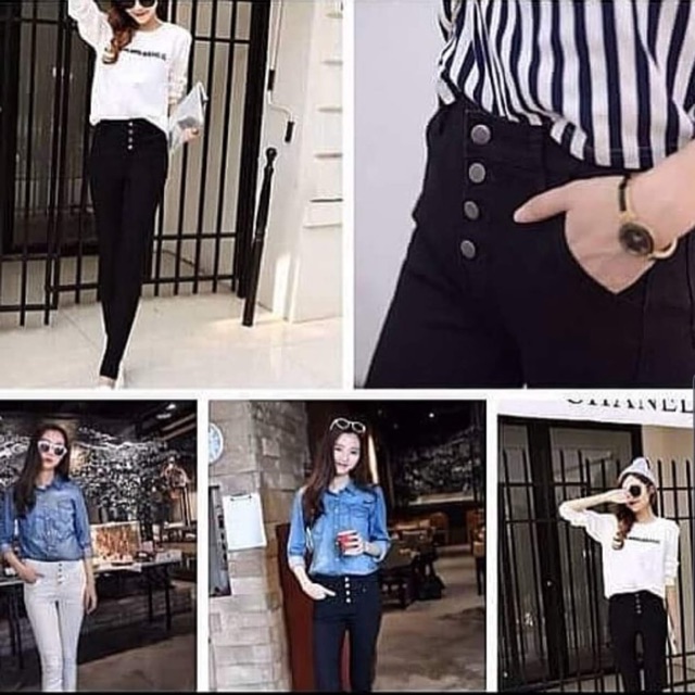 Celana  jeging HW import bahan tebal