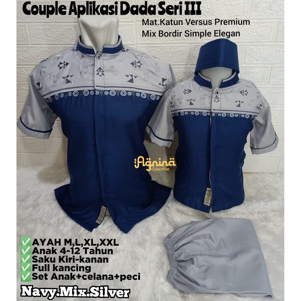 Baju Koko Anak Dan Ayah Couple Terbaru AGNINA