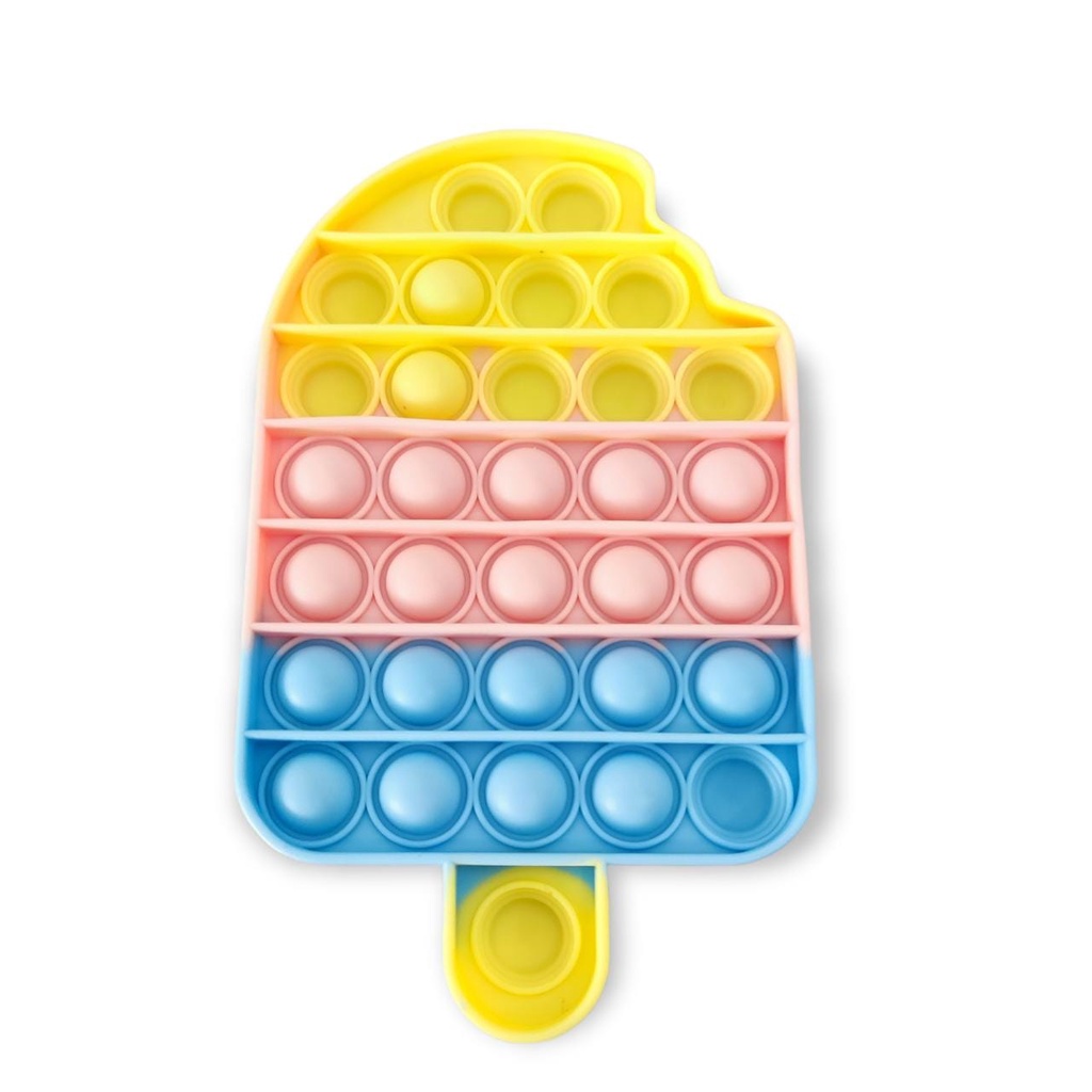 BUBBLE POP IT FIDGET TOY RAINBOW || MAINAN EDUKASI ANAK KARAKTER PUSH POP IT-1
