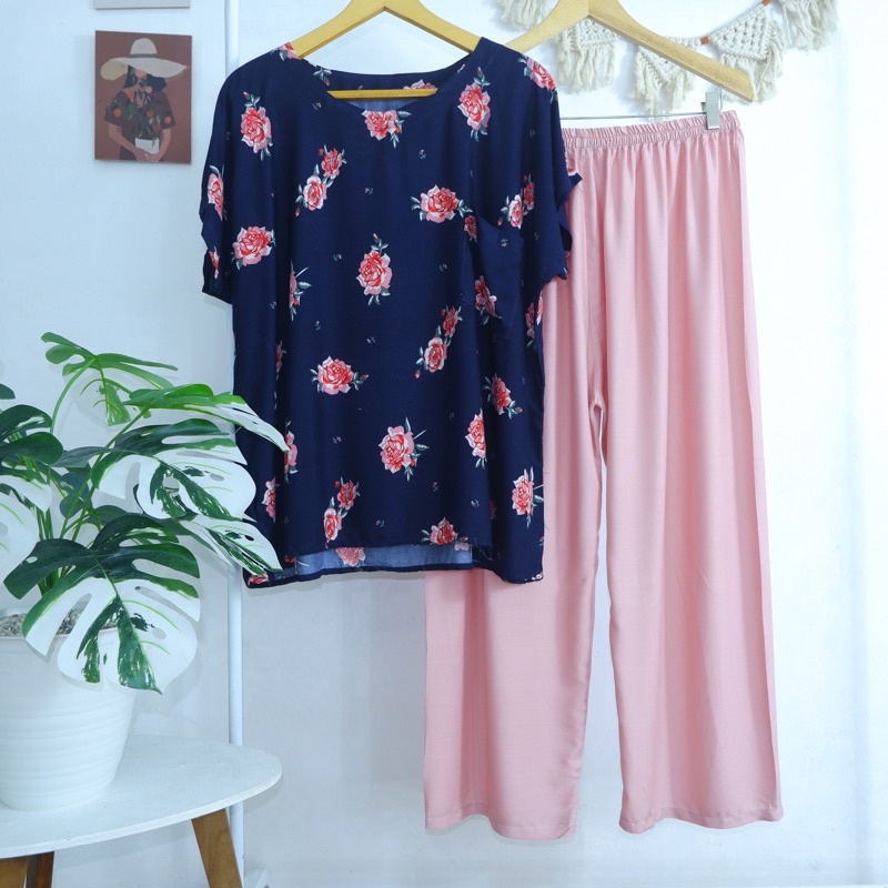 BABYDOLL JUMBO RAYON FIT TO XXXL LD 130 (CELANA PANJANG) SERI 1 LD125 LD130-PJXL 20