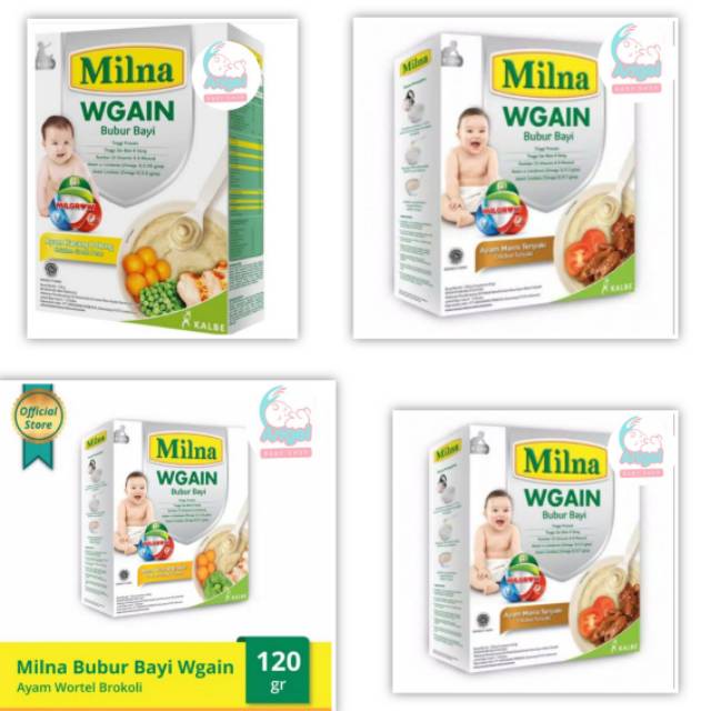 Milna WGAIN tinggi protein penambah berat badan 6-12 &amp; 8-12