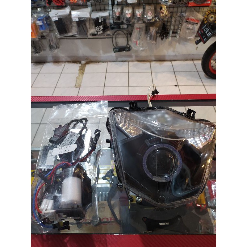 lampu depan set projie hid pnp beat street 2019