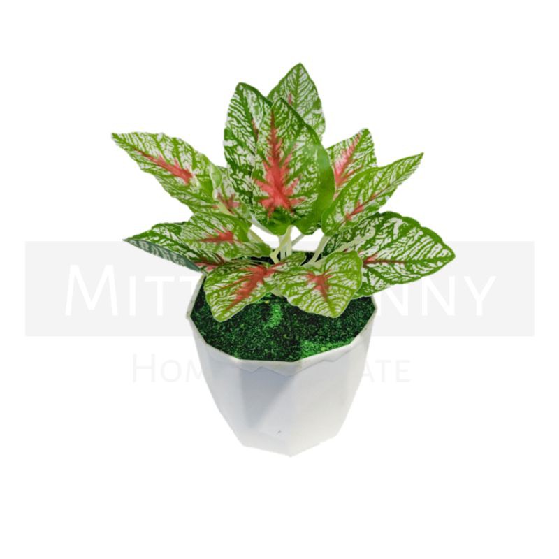 DAUN HIAS PLASTIK TANAMAN BUNGA PLASTIK BUNGA DEKORASI RUMAH TANAMAN HIAS PALSU BUNGA ARTIFICIAL-5