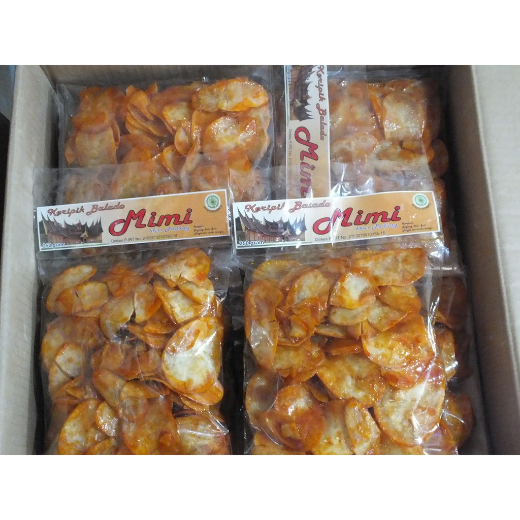 

Kirpik singkong sanjay balado khas Sumbar 250gr