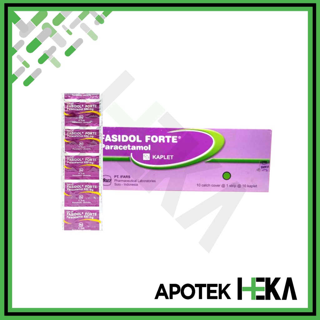 Fasidol Forte Paracetamol 650 mg Box 10x10 Tablet - Obat Demam  (SEMARANG)