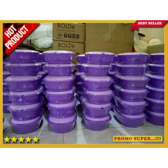 VERONA UNGU SET TEMPAT MAKANAN SAYUR VERONA SET MURAH GREEN LEAF ORI Y3300