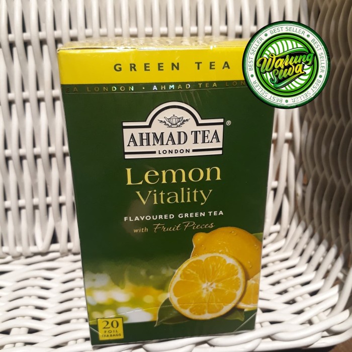 

Ahmad tea green tea - lemon vitality bags 20's
