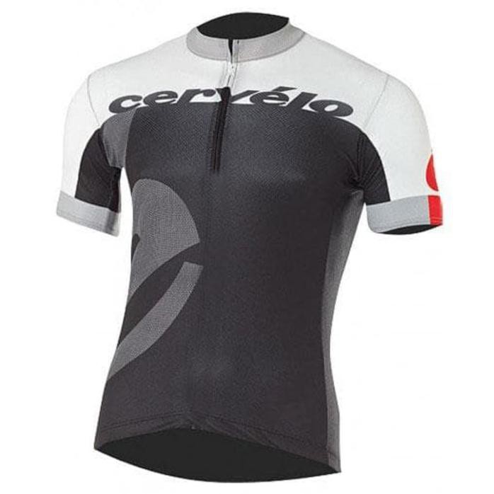 Jersey Sepeda Cervelo Lengan Pendek L-Xl Dengan Kantung Belakang