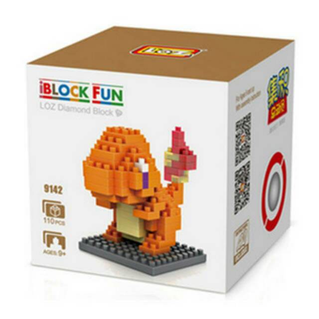 Loz Lego Nano Block Pokemon Charmander 9142