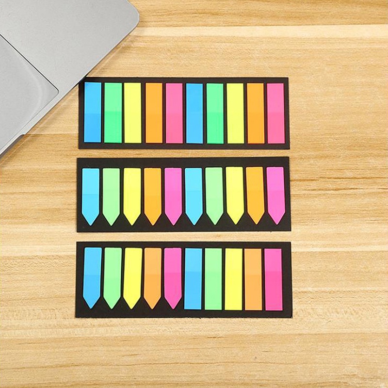 200pcs Stiker Penanda Halaman Transparan Untuk Kantor / Sekolah