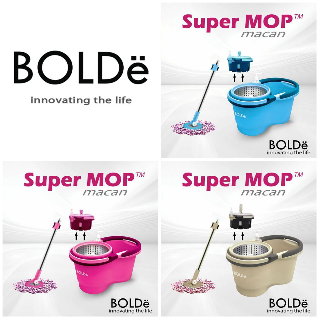 Alat Pel Bolde Super Mop Macan Stainless Bolde Macan Bolde Original Alat Pel Otomatis Bolde