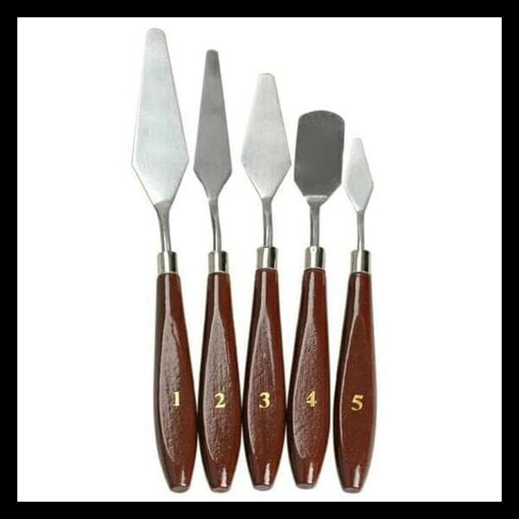 

Hot Product Painting Knife Set. 5 Pcs. / Pisau Palet. / Pisau Lukis. Terjamin