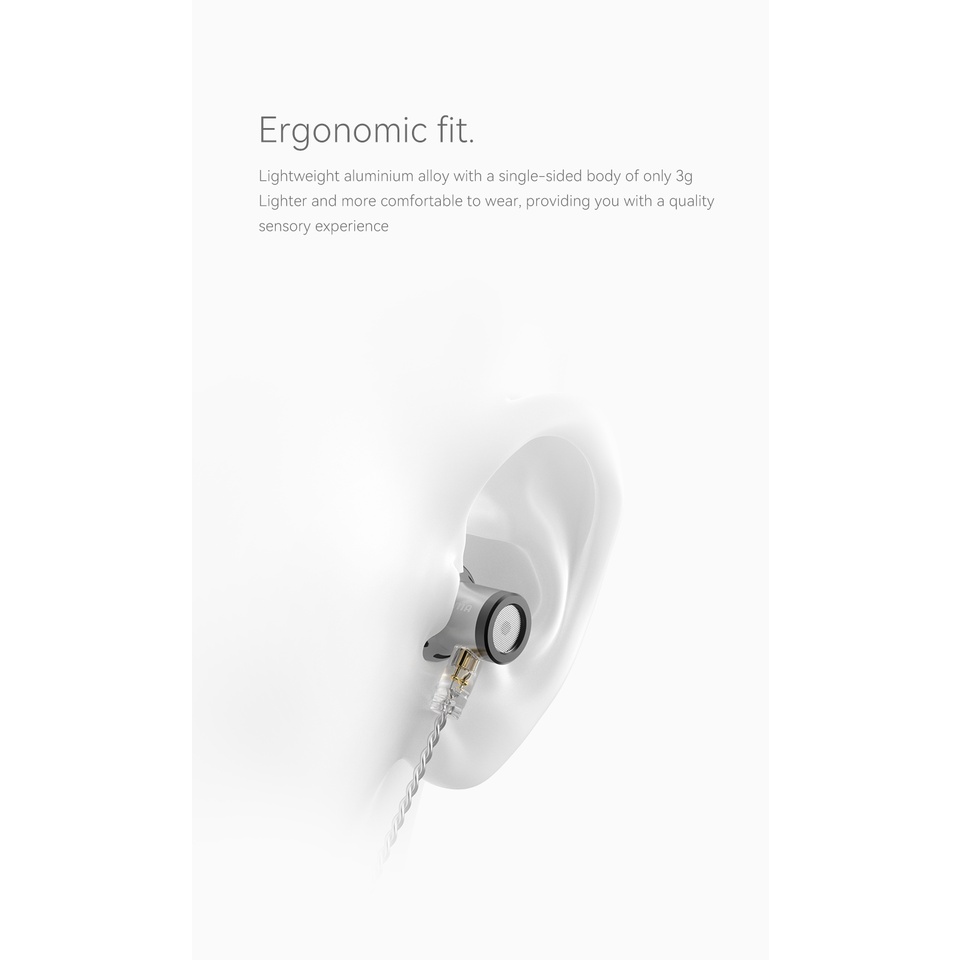 Trn EMA Earphone In Ear Bass Dinamis Kepala Flat Bahan Metal Dengan Kabel Pengganti 14.2mm