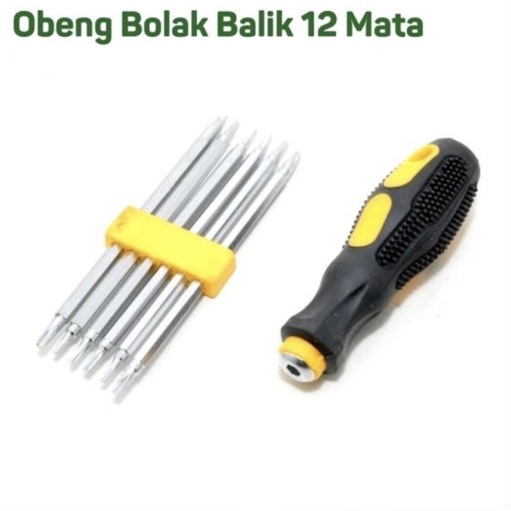 Obeng Set 7 Pcs Obeng Set 12 Mata JF-007 Screwdriver Bolak Balik