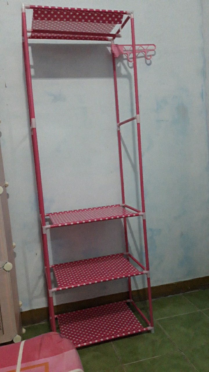 Gantungan Suling Tempel Di Tembok / Fitting Wall 10 Mata Ukuran 35 Cm /gantungan Baju / Square Cloth