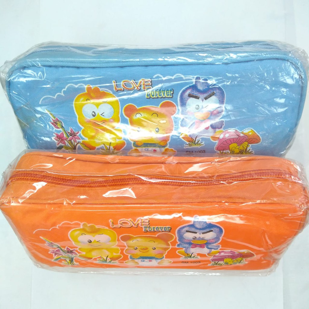 

tepak tempat pensil LOVE pencil case pouch resleting