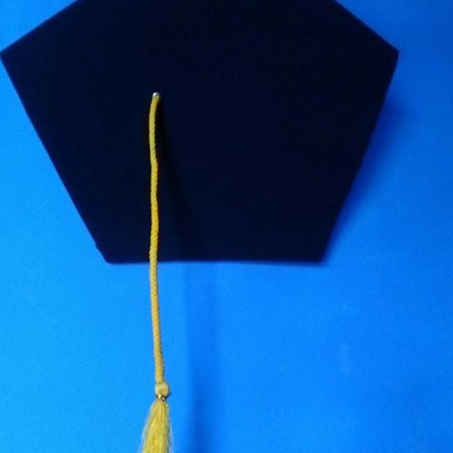U58J Topi Toga Dan Topi Wisuda Anak Dewasa - Tali Hitam K6Aj