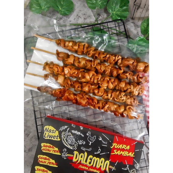 

Sate Kulit Jumbo Isi 5 Viral + Sambal