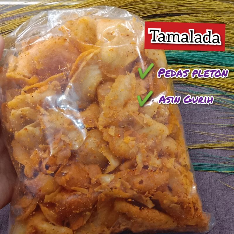 

KRIPIK PEDAS TAMALADA/TAMALADA PLETON/JAJANAN PEDAS GILA/ ORIGINAL/GURIH