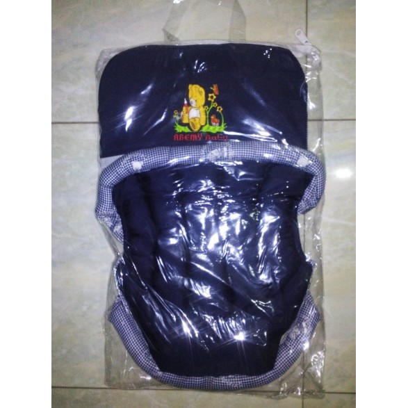 1PCS GENDONGAN BAYI DEPAN, Motif Bear Garis Kotak / Baby Carrier / Ransel Bayi / Baby Wrap Tuwill