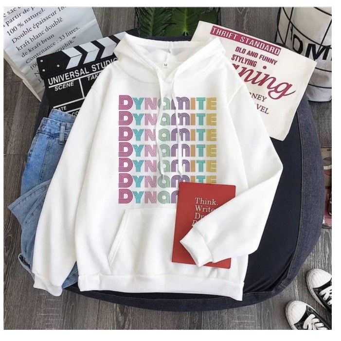 HOODIE WANITA DYNAMITE FLEECE TEBAL PREMIUM TERBARU,