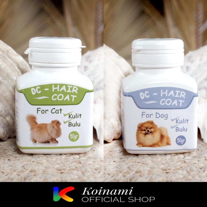 DC HAIR COAT VITAMIN BULU  UNTUK KUCING ANJING / vitamin kucing/ BTM