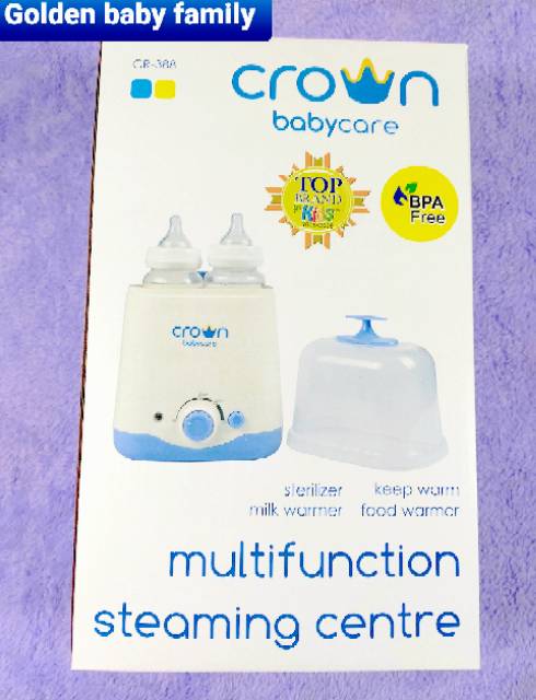 Crown Baby 2 Bottles Multi Function Electric Steam Sterilize CR 388 Steril Botol Susu