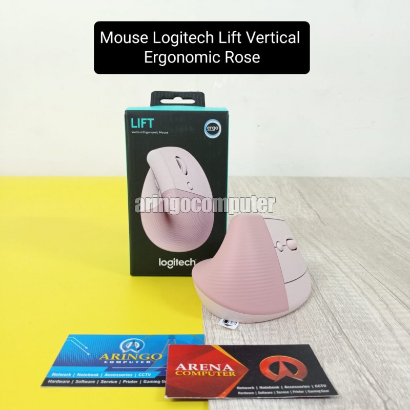 Mouse Logitech Lift Vertical Ergonomic Rose