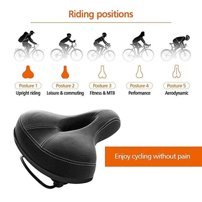 Sadel Jok Sepeda Bike Saddle wide seat soft pad UX-01