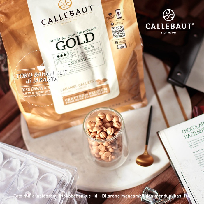 

CALLEBAUT GOLD 1KG CHOCOLATE COUVERTURE CARAMEL 30,4% COKELAT COKLAT
