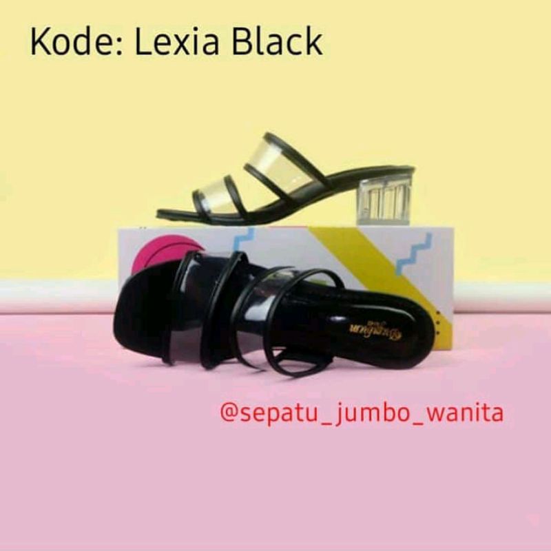 Wedges Big Size Wanita (Kode: Lexia High Kaca)