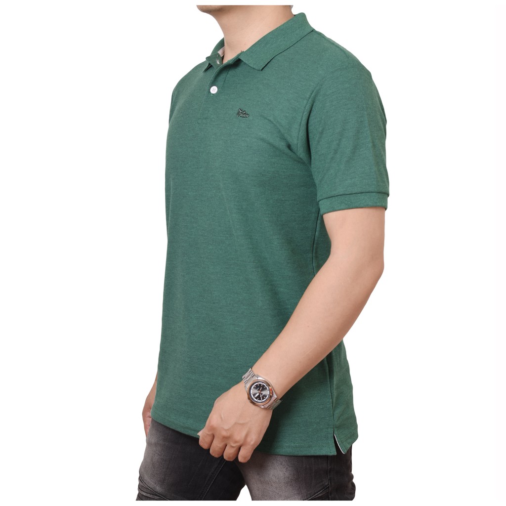 Kaos kerah polo hijau Muda / polo shirt pria lengan pendek