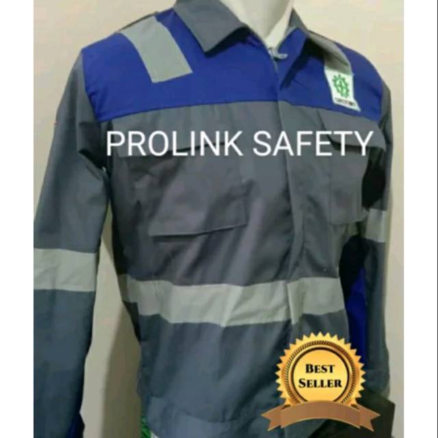 SERAGAM BAJU SAFETY ABU ABU BIRU RIGGER SCOTLIGHT PUNDAK PUNGGUNG