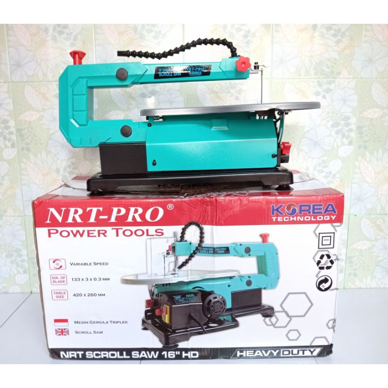 Scroll Saw NRT-PRO 16" HD Variabel Speed - Mesin Gergaji Ukir Triplek Kayu NRT PRO