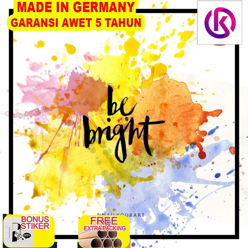 

Murah Hiasan Gantungan Dinding Rumah - BE BRIGHT - Wall Sign