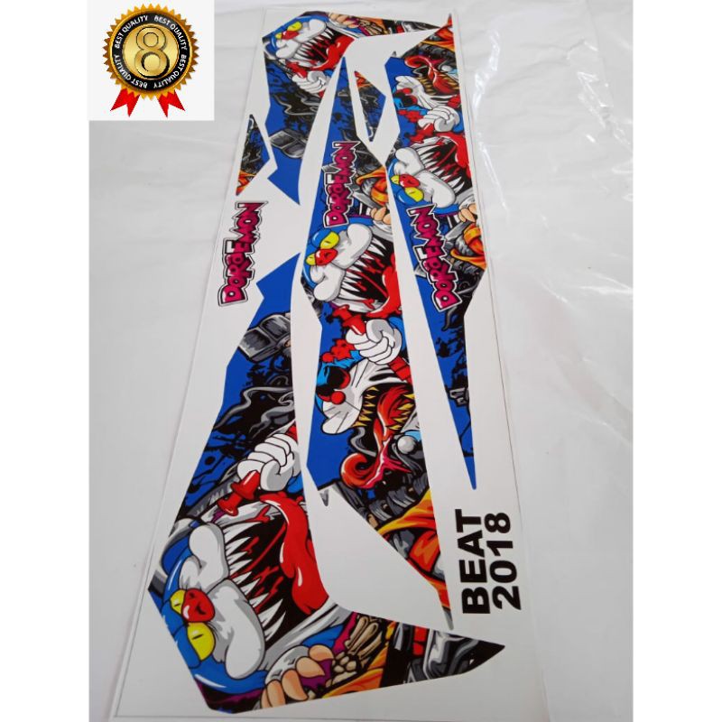 Striping Beat 2018 Doraemon Biru variasi