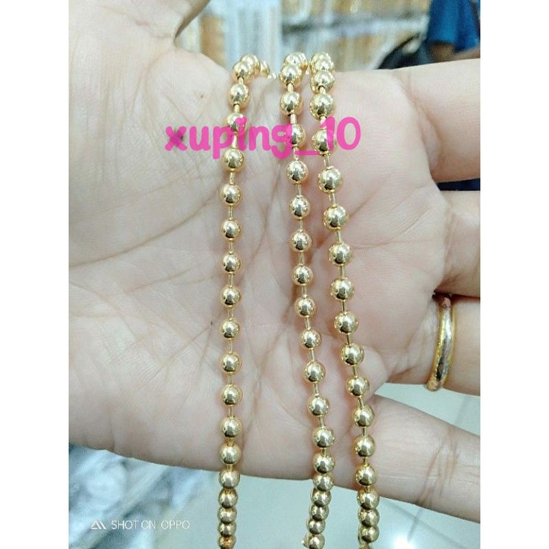 gelang tangan motif biji lada gold 24k