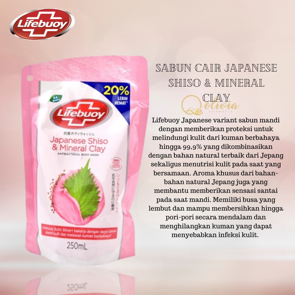 LIFEBUOY SABUN CAIR JAPANESE SHISO & MINERAL CLAY 250ML